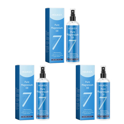 Three bottles of Rejuvalit Pure Magnesium Oil Spray with retail boxes, 3-pack best value
